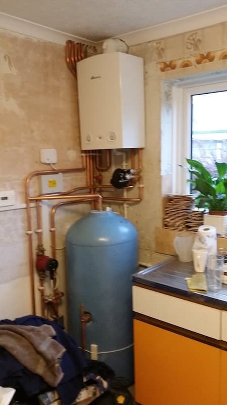Boiler Installation in Kitchen