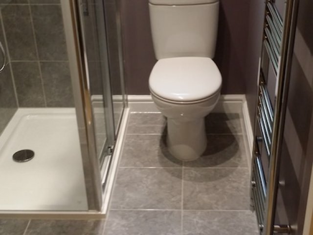 Bathroom with Heated Towel Rail
